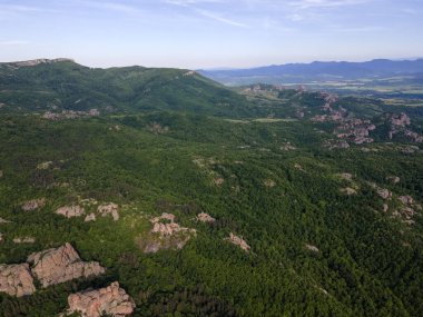 Belogradchik Kayalıkları, Vidin Bölgesi, Bulgaristan 'ın hava manzarası
