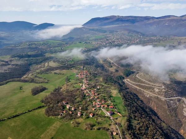Veduta Aerea Del Fiume Iskar Gorge Vicino Villaggio Milanovo Monti — Foto Stock