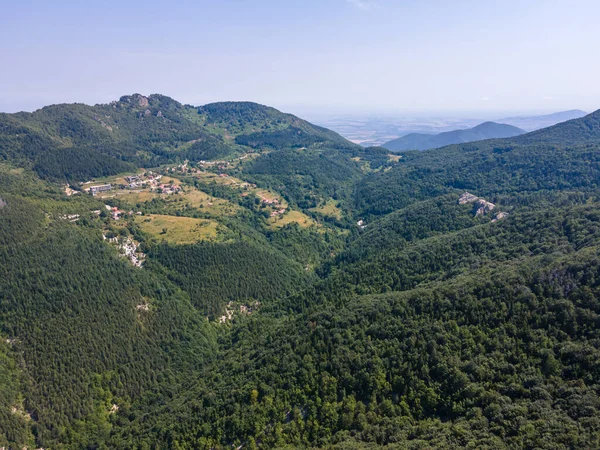 Vista Aérea Das Montanhas Rhodope Perto Belintash Bulgária — Fotografia de Stock