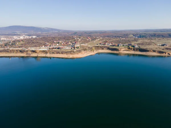 Luchtfoto Van Het Stuwmeer Van Ogosta Regio Montana Bulgarije — Stockfoto