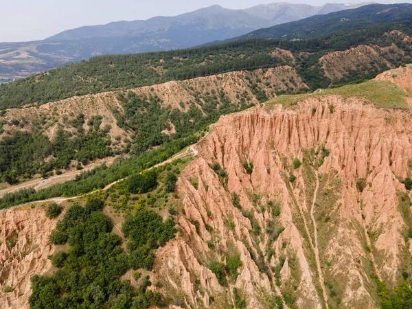 岩の形成の素晴らしい空中ビューストブピラミッド リラ山 Kyustendil地域 ブルガリア — ストック写真