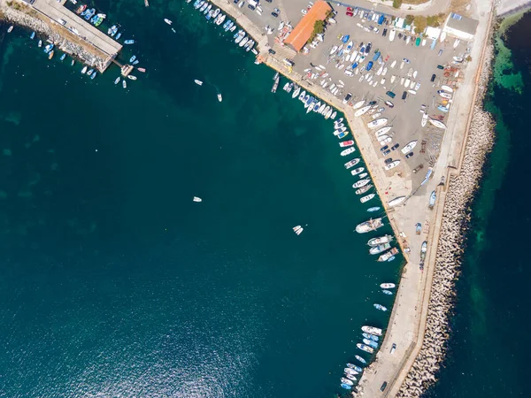 Bulgaristan 'ın Burgaz Bölgesi Çarevo kentinin hava manzarası