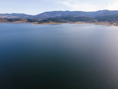 Bulgaristan 'ın Pazardzhik Bölgesi, Batak Reservoir Havacılık Manzarası