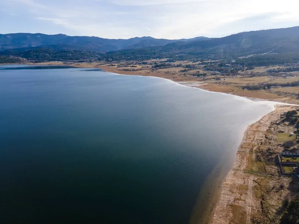 Bulgaristan 'ın Pazardzhik Bölgesi, Batak Reservoir Havacılık Manzarası