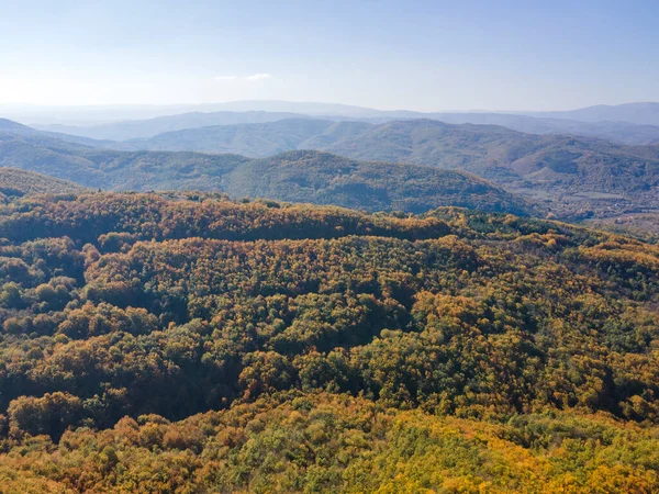 Úžasná Podzimní Krajina Pohoří Erul Poblíž Vrcholu Kamenitsa Pernický Kraj — Stock fotografie