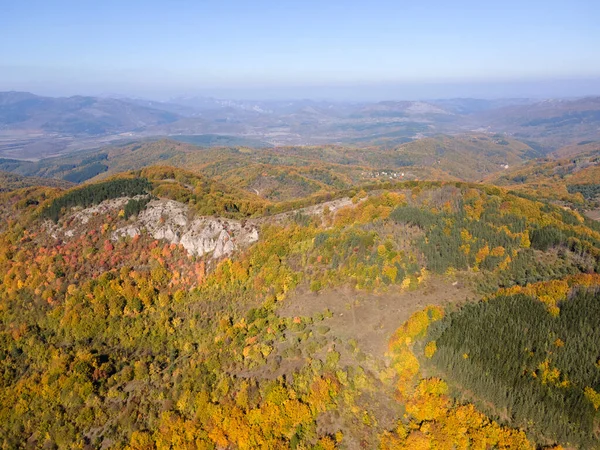 Incroyable Paysage Automnal Montagne Erul Près Sommet Kamenititsa Région Pernik — Photo