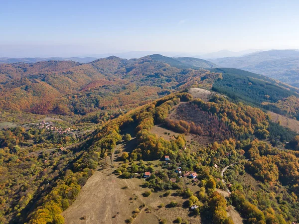 Paisagem Outono Incrível Montanha Erul Perto Kamenititsa Pico Região Pernik — Fotografia de Stock