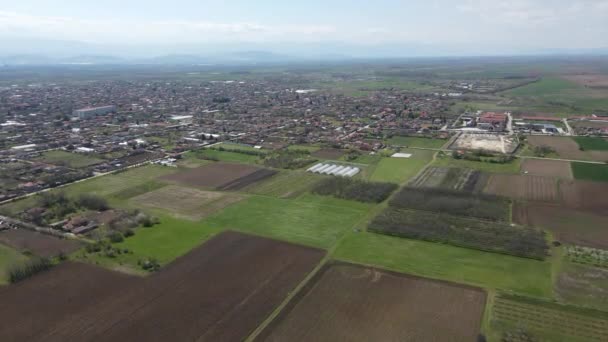 Flygfoto Över Byn Tsalapitsa Plovdiv Region Bulgarien — Stockvideo