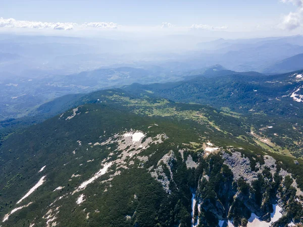 Erstaunliche Luftaufnahme Des Pirin Gebirges Der Nähe Der Kremenski Seen — Stockfoto