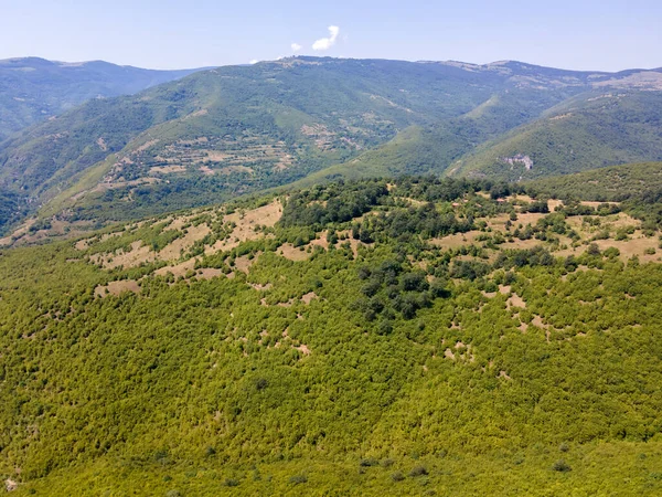 Luchtfoto Van Lakatnik Rotsen Bij Iskar Rivier Kloof Balkan Gebergte — Stockfoto