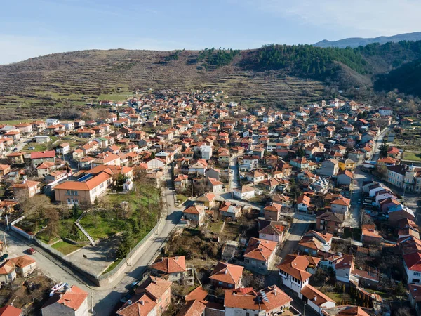 Amazing Aerial View Town Bratsigovo Pazardzhik Region Bulgaria — Stock Photo, Image