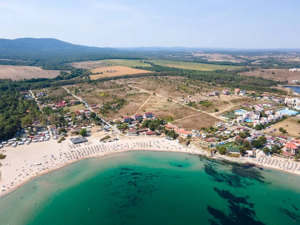 Bulgaristan Burgaz Bölgesi Nin Çarevo Kasabası Yakınlarındaki Arapya Plajının Hava — Stok fotoğraf