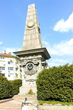 SOFYA, BULGARIA - 1 Mayıs 2022: Bulgaristan 'ın Sofya kentinde Bulgar devrimci ve ulusal kahramanı Vasil Levski' nin Anıtı