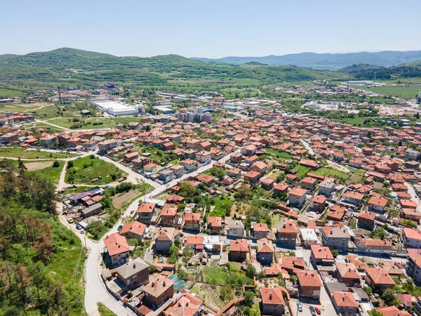 Vista Aérea Ciudad Histórica Panagyurishte Región Pazardzhik Bulgaria — Foto de Stock