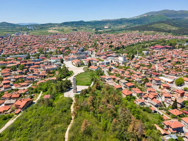 Vista Aérea Cidade Histórica Panagyurishte Região Pazardzhik Bulgária — Fotografia de Stock