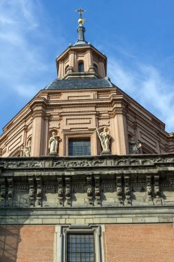 MADRID, SPAIN - JANUARY 23, 2018:  Amazing view of Saint Andrew Church in City of Madrid, Spain