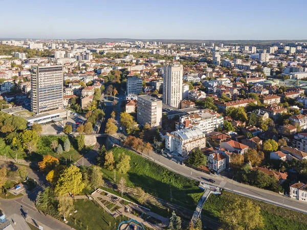 Bulgaristan 'ın Ruse kentinin şaşırtıcı hava manzarası