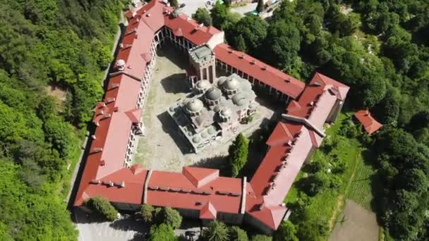 Amazing Aerial View Rila Biara Kyustendil Region Bulgaria — Stok Video