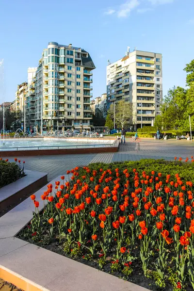 Sofia Bulgaria April 2022 Amazing Spring View South Park City — Fotografia de Stock