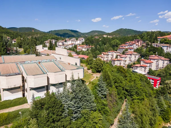 Bulgaristan 'ın Smolyan kentinin şaşırtıcı hava manzarası