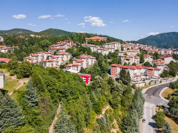 Bulgaristan 'ın Smolyan kentinin şaşırtıcı hava manzarası