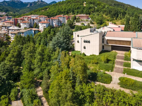 Bulgaristan 'ın Smolyan kentinin şaşırtıcı hava manzarası