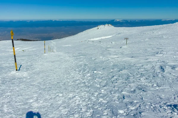 Winter View Vitosha Mountain Cherni Vrah Peak Sofia City Region — Stock Photo, Image