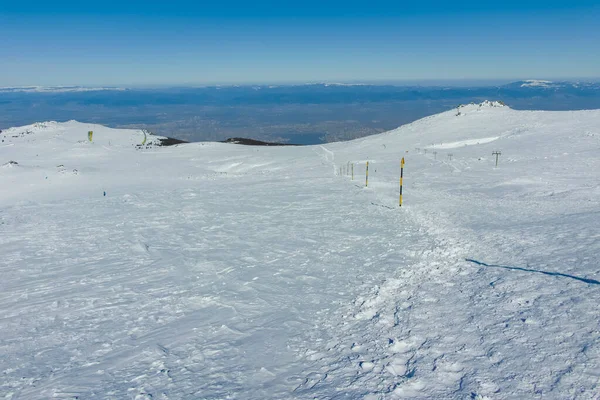 Winterblick Auf Das Vitosha Gebirge Der Nähe Des Tscherni Vrah — Stockfoto