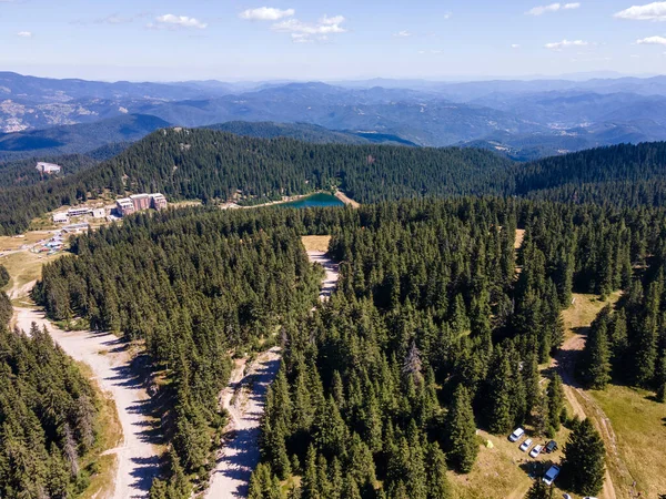 Aerial View Rhodope Mountains Resort Pamporovo Smolyan Region Bulgaria — Stok fotoğraf