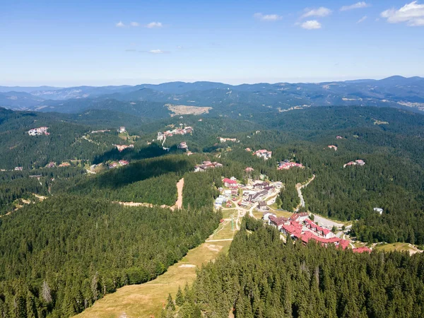 Luftaufnahme Der Rhodopen Der Nähe Des Ferienortes Pamporowo Smolyan Region — Stockfoto