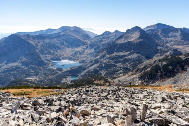 Bulgaristan 'ın Polezhan Tepesi yakınlarındaki Pirin Dağı' nın Şaşırtıcı Manzarası