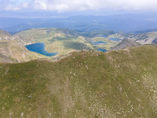 Вид Воздуха Семь Рильских Озер Гора Рила Кюстендил Болгария — стоковое фото