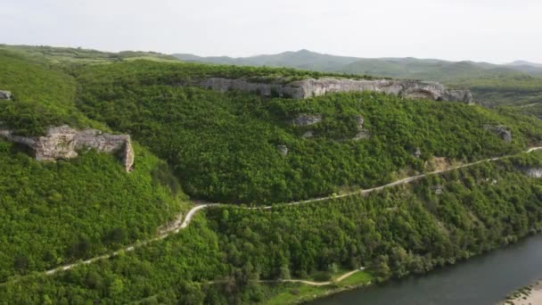 Luftaufnahme Der Sua Gabra Seen Auf Dem Lozenska Gebirge Sofia — Stockvideo