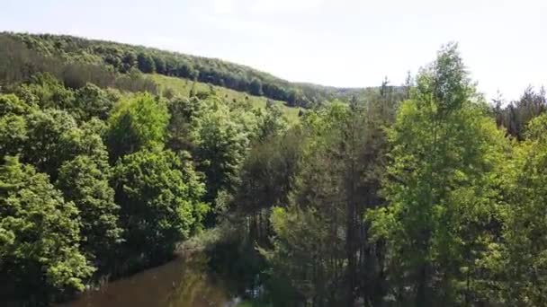 Vista Aérea Los Lagos Sua Gabra Montaña Lozenska Región Sofía — Vídeos de Stock