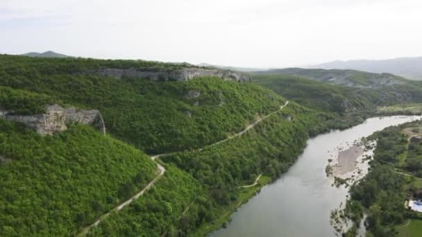 Arda Nehri Bulgaristan Haskovo Bölgesi Nin Pchelari Köyü Yakınlarındaki Doğu — Stok video