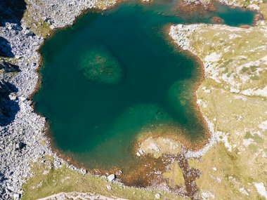 Bulgaristan 'ın Malyovitsa zirvesi yakınlarındaki Rila Dağı' nın şaşırtıcı hava manzarası