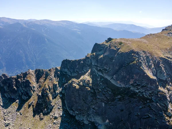 Καταπληκτική Αεροφωτογραφία Του Όρους Ρίλα Κοντά Στην Κορυφή Μαλοβίτσα Βουλγαρία — Φωτογραφία Αρχείου