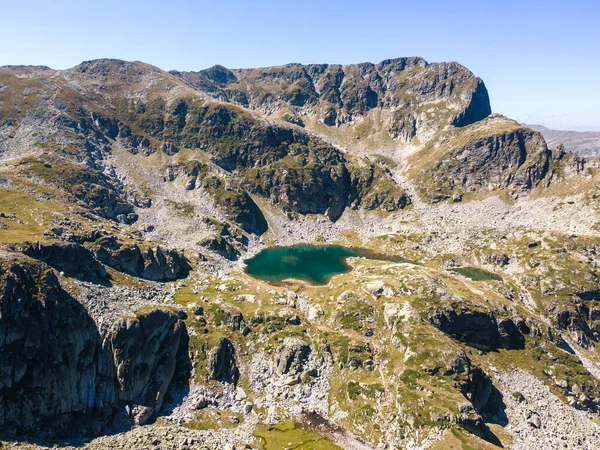 Amazing Aerial View Rila Mountain Malyovitsa Peak Bulgaria — Stok Foto