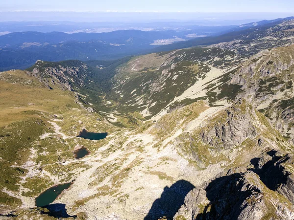 Amazing Aerial View Rila Mountain Malyovitsa Peak Bulgaria — Stok Foto