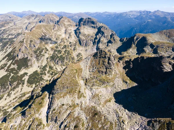 Bulgaristan 'ın Malyovitsa zirvesi yakınlarındaki Rila Dağı' nın şaşırtıcı hava manzarası