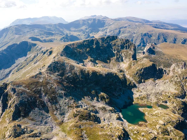 Bulgaristan 'ın Malyovitsa zirvesi yakınlarındaki Rila Dağı' nın şaşırtıcı hava manzarası