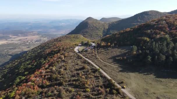 Increíble Vista Aérea Montaña Vratsa Cerca Del Pico Okolchitsa Bulgaria — Vídeos de Stock