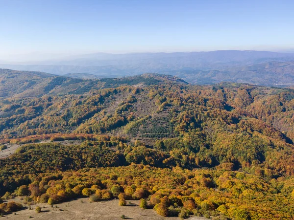 Niesamowity Jesienny Krajobraz Góry Erul Pobliżu Szczytu Golemi Obwód Pernicki — Zdjęcie stockowe
