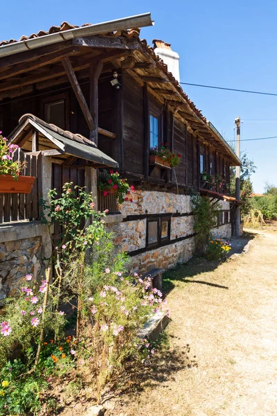 Casas Antiguas Del Siglo Xix Histórico Pueblo Brashlyan Región Burgas — Foto de Stock