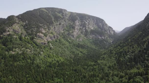 Luftaufnahme Des Rila Gebirges Der Nähe Von Kirilova Poljana Kyrill — Stockvideo