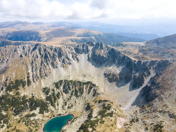 Amazing Aerial View Rila Mountain Musala Peak Bulgaria — Stok Foto