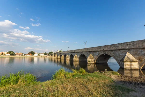 Die Mustafa Pascha Brücke Alte Brücke Über Den Fluss Maritsa — Stockfoto