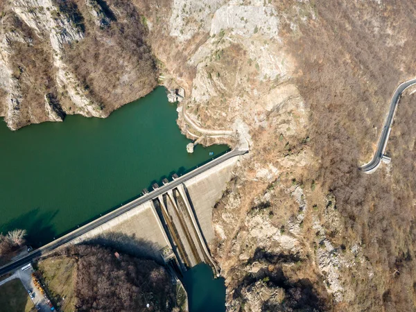 Letecký Pohled Přehradu Krichim Reservoir Rhodopes Mountain Plovdivsko Bulharsko — Stock fotografie