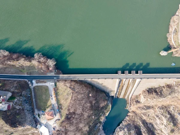 Flygfoto Över Dammen Krichim Reservoir Rhodopes Mountain Plovdiv Region Bulgarien — Stockfoto