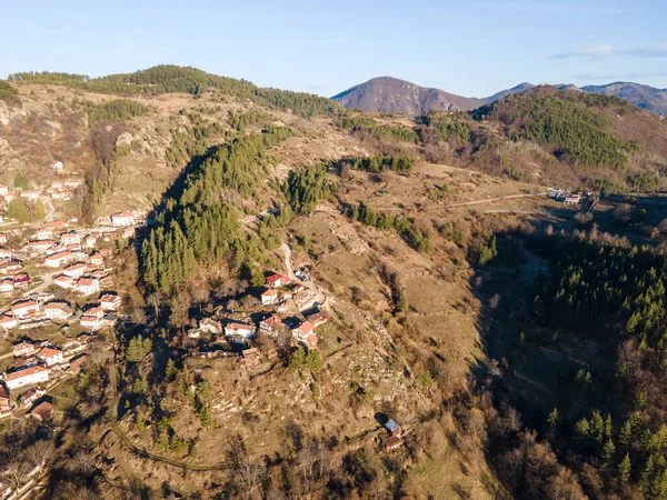 Vista Aérea Aldeia Borovo Região Plovdiv Bulgária — Fotografia de Stock